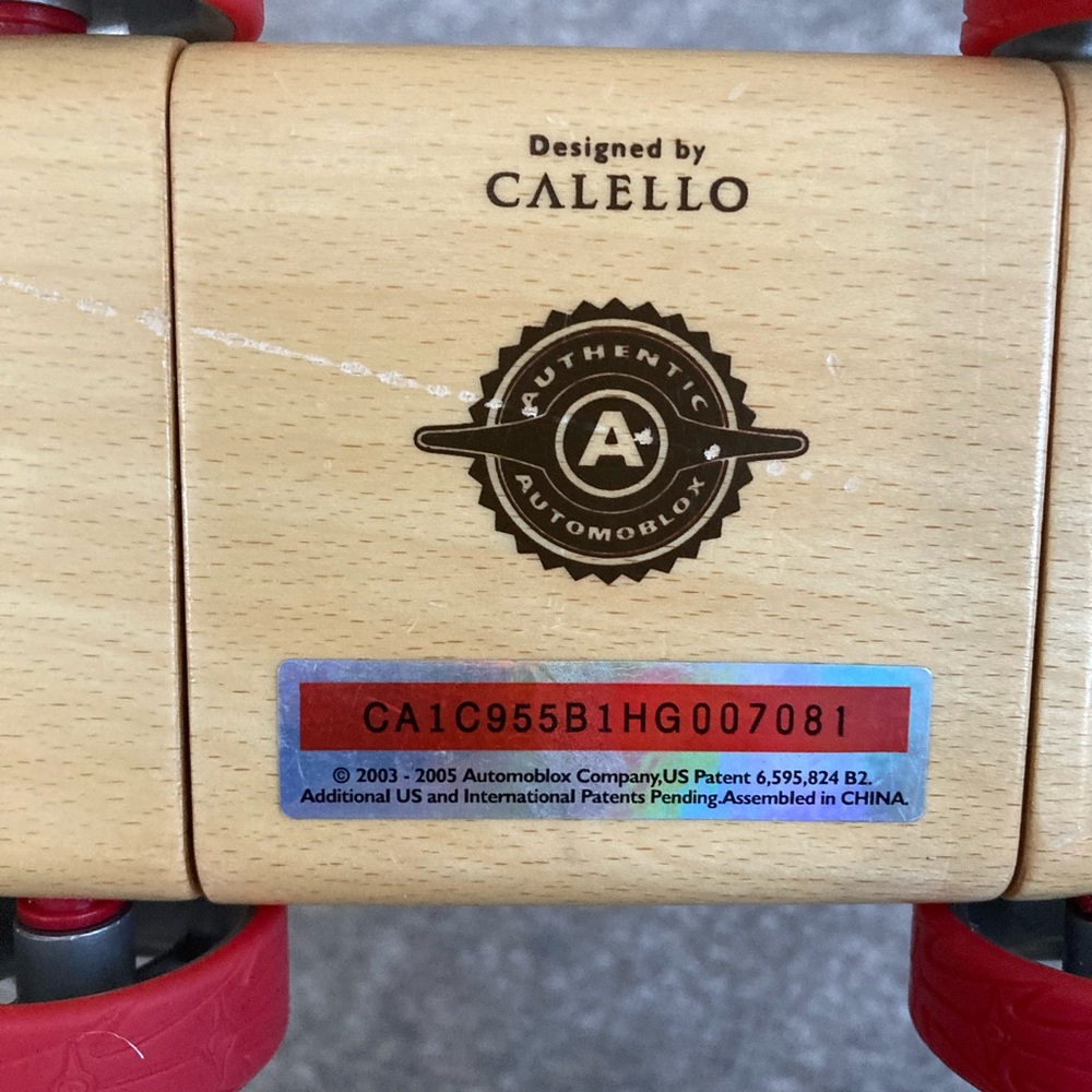 AUTOMOBLOX Car Designed by Calello Red Classic Retro Toy Collectible Quality - Picture 7 of 8